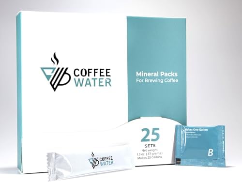 COFFEE WATER Mineral Packs for Making Water for Coffee (Makes 25 Gallons)