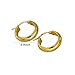 Fashion Golden Lettering Earrings Stud, Zinc Alloy Earrings for Women and Men