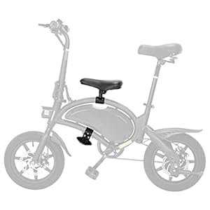 Enjoyard Set kinderzadel, voetpedalen, fietszadel, vering, schokdempend voor DYU elektrische fiets, Jetson e-bike