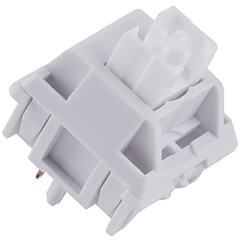 Image of MELETRIX WS White Silent Linear Mechanical Keyboard Lubed Switches, 5-Pin 45gf Quiet Pre-Lubed Switches with Standard MX Structure (35pcs)