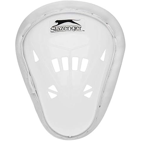 Slazenger Classic Suspensorium Schutz Hartschale Cricket Sport Schutz Zubehör, weiß Cover