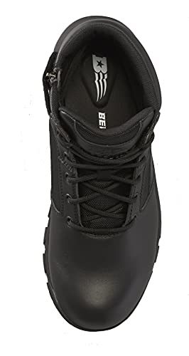 Belleville Spear Point BV915Z 5” Lightweight Black Tactical Boots for Men with Zipper - Military Boots for Police & Security Personnel - Zone Traction Rubber Outsole3