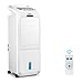 Midea AC100-16BR Luftkühler mit Wasserkühlung, Klimaanlage Mobil, Ventilator mit 5L Wasserkühlung, Luftbefeuchter, mit Fernbedienung, 7H Timer, Weitwinkeloszillation, LED Anzeige, 55W