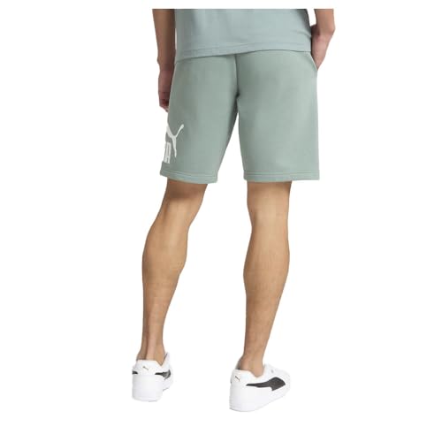 PUMA Mens Essentials Logo Short Fl 10 Inch Us Casual Bottoms Casual - Green4