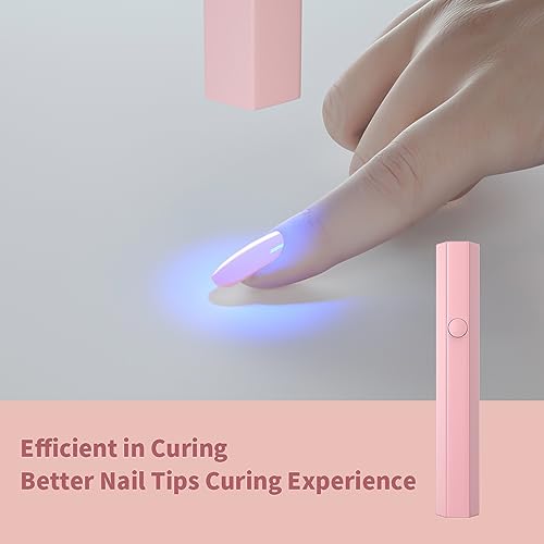 ShynyShy Mini Luz Ultravioleta para Unhas de Gel, Luz Pequena para Cura de Unhas, Lâmpada de Cura Fl