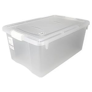 カインズ(CAINZ) 小物整理ボックス B4 スモーキークリア 幅34cm 奥行51cm 高さ23cm クリア 小物収納 引き出し ケース 収納ケース ボックス