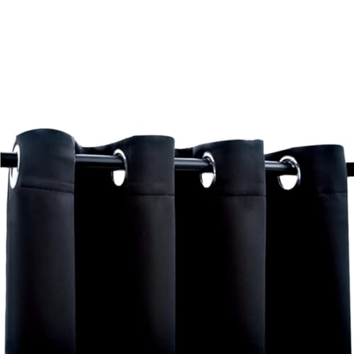 Rideau occultant en polyester lourd de qualité supérieure avec œillets métalliques - 3