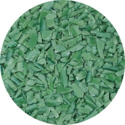 Wissmach Glass Frit Coarse Olive Green Opal 96-07 1Lb. - 96 COE - Glass Fusing