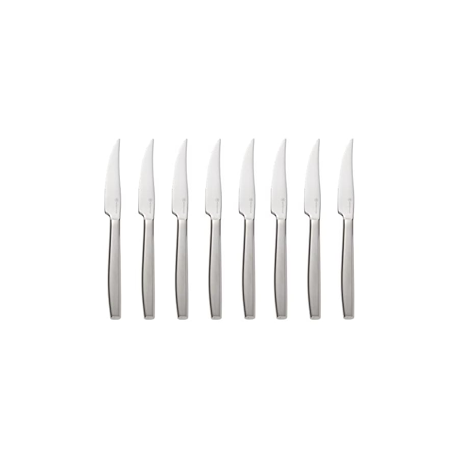 WÜSTHOF 8-Piece Stainless Mignon Steak Knife Set, Silver