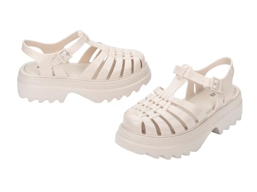 Image of Melissa Possession Platform II Jelly Sandals for Women - Classic Fisherman-Style Chunky Platform with Adjustable Ankle Strap, Lightweight EVA Sole, and Non-Slip Traction
