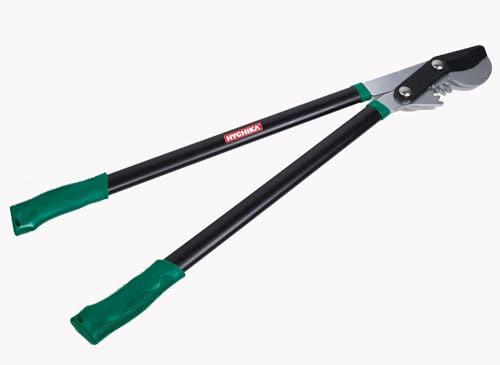 HYCHIKA BETTER TOOLS FOR BETTER LIFE - HYCHIKA Ébrancheur télescopique pour bois frais Coupe Branche 74CM, Sécateur Long Manche, Taille Branche, Cisaille de Jardin, Diamètre Cuts Ø50 mm max., Lames en Acier Trempé