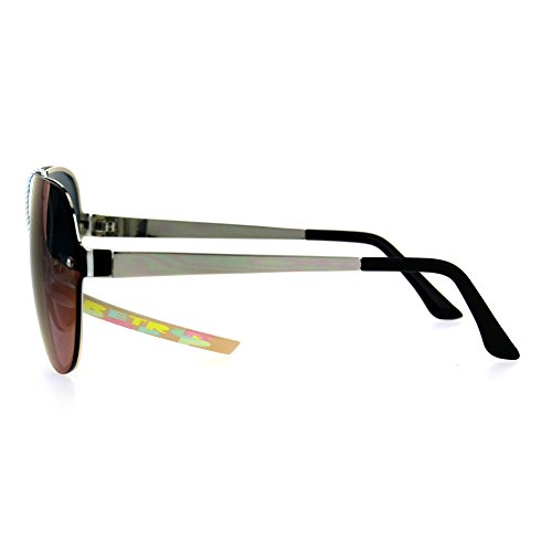 Unisex Aviator Sunglasses Full Mirrored Lens Frame Designer Fashion4