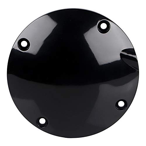 Bid4ze Black 4-Hole Engine Timing Points Cover Satin Black Derby Clutch Cover Compatible with Harley 1994-2003 Sportster XL 883 1200