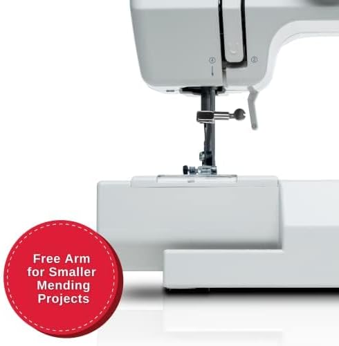 Close-up of the SINGER M1000's free arm