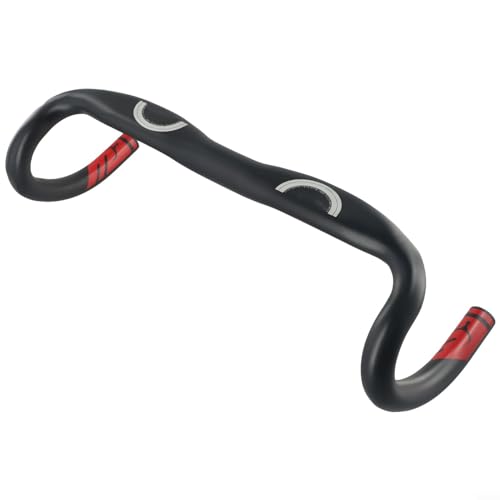 Manillar de bicicleta de carretera de alto rendimiento, 31 8 mm, 420 mm, reduce la resistencia