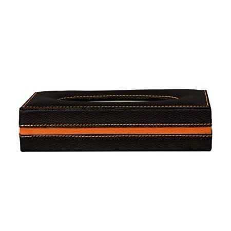 D'HIDESD'HIDES PU Leather Premium Tissue Box with 100 Tissue Pulls fits or All Premium Tissue Holders for Car - (Color : Black Tan)