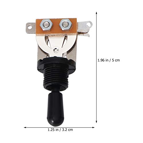 Milisten 3-weg schakelaar pick-up elektrische gitaar selector schakelaar (goud) M Zwart - Image 8