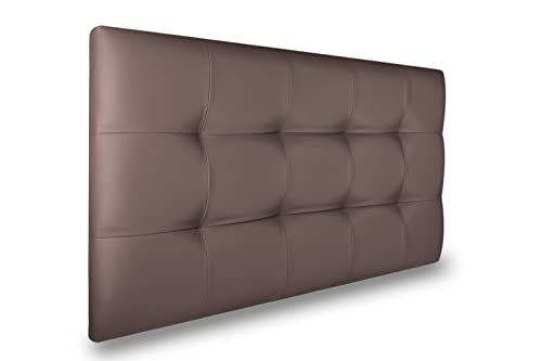 DecorQUALITY Cabecero Cama tapizado Polipiel Mod. Texas Big 90 135 150 165 180 2000 (Marron wengue, 90 * 70)