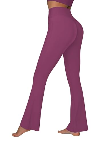 Legging évasé sans couture pantalon yoga femme taille haute