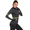 Pinspark Lightweight Workout Jacket for Women Full Zip Slim Fit Athletic Running Jacket with Thumb Holes Zipper Pockets