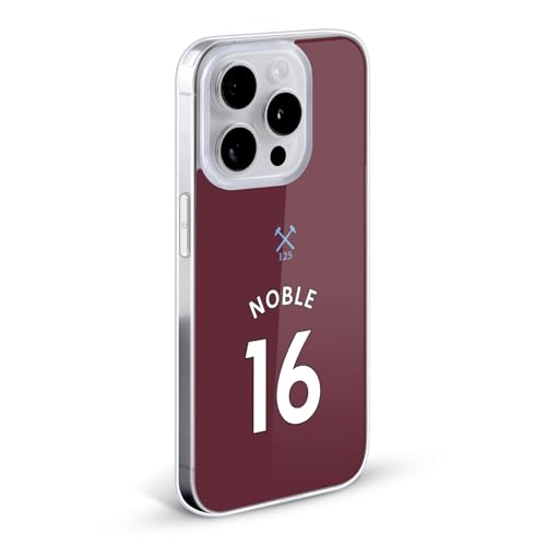 Funda iPhone 15 Plus West Ham United Mark Noble carcasa de gel suave con dorsal 2