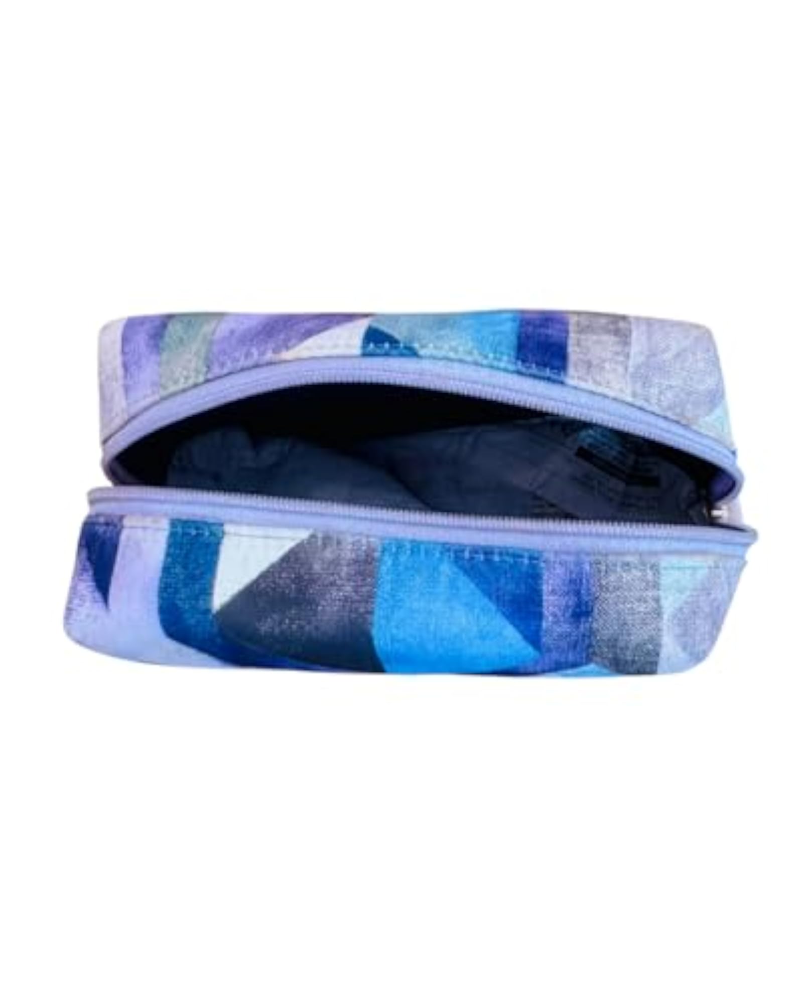 Geometric Print Makeup Bag, Travel Toiletry Organizer