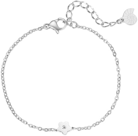 Bracciale da donna con perline in acciaio inossidabile
