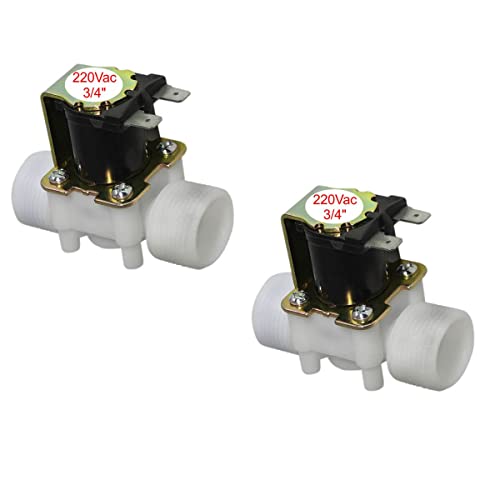 Kit com 2 Válvulas Solenoide 220V 3/4 Irrigação Automática Agua