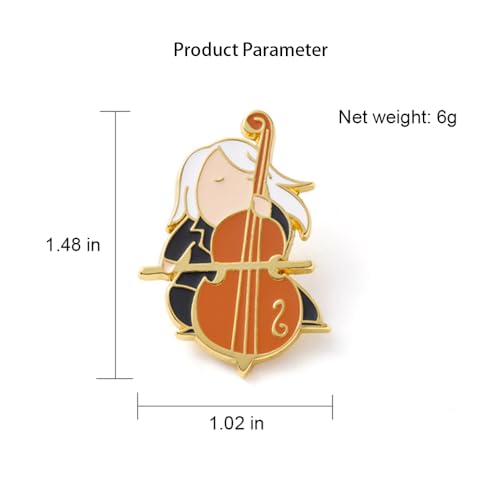 Image of Musical Enamel Pin Music Brooch Music Badge for Backpack Clothing Hat Decoration