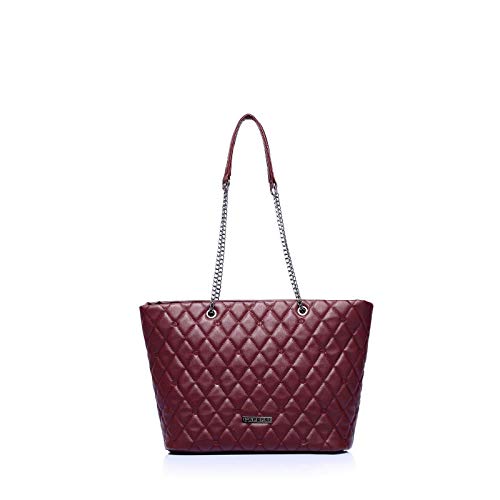 Caprese womens CICELY T Large MAROON Tote Bag (B084TG6RD7) Amazon Price History, Amazon Price Tracker