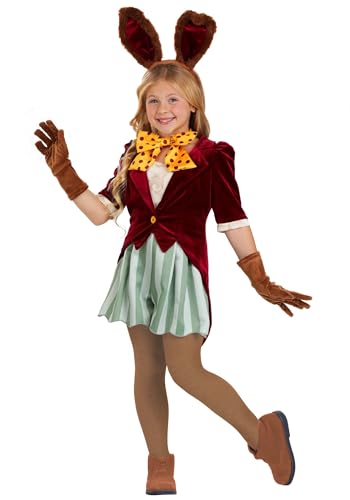 Disfraz infantil March Hare con chaqueta y accesorios miniatura 1