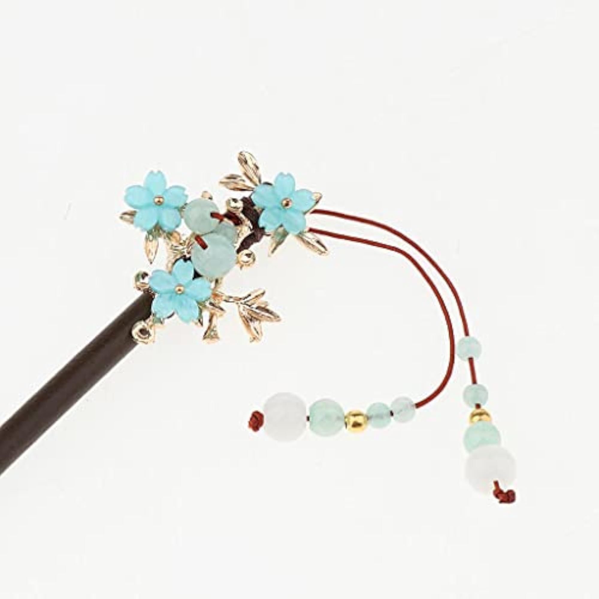3pcs Classic Hairpins with Artificial Gemstone Tassels