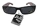 Locs Mens Hardcore Gangster Sunglasses Bandana Print BLACK/RED