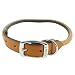 Coastal Pet Products Circle T Oak Tanned Leather Round Dog Collar, 1" x 24", Tan