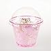 Golden Apple, 9oz-50sets Pink Red Plastic Cups with Clear Dome lids No Hole(50cups + 50lids)…