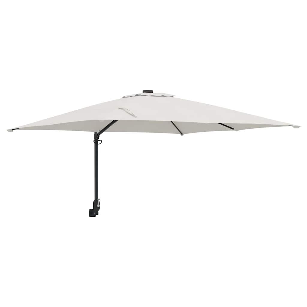 SYDE Parasol ogrodowy piaskowy 248,5 x 247,5 x 160 cm