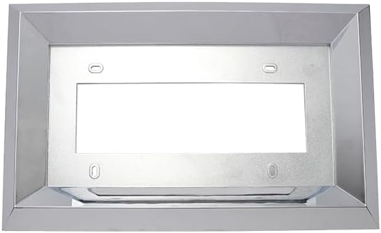 大型トラック 汎用 メッキ ナンバープレート枠 50mm角 フロント ナンバーフレーム スーパーグレート プロフィア ギガ クオン