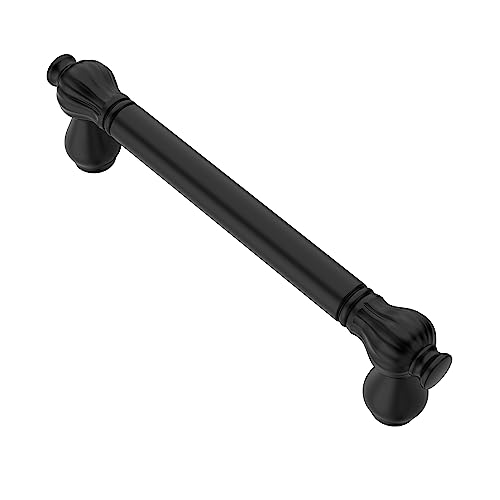 Alzassbg 10 Pack Matt Black Cabinet Pulls, 3-3/4 Inch(96mm) Hole Centers Cabinet Handles Kitchen Hardware Straight Bar for Cabinets Drawers AL3088MB