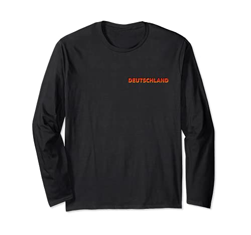 Flag Germany Long Sleeve T-Shirt, Black