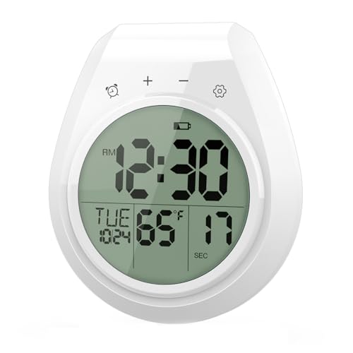 Reloj LCD con termómetro digital y cuenta regresiva para el hogar 5