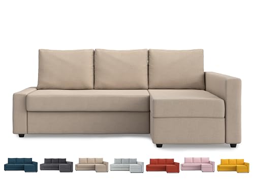 MASTERS OF COVERS Snug Fit Friheten Slipcover for The IKEA Friheten with Chaise Corner Cover, Sofa Bed Cover, Sectional Slipcover Replacement (Light...
