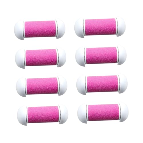 CTIRCHIU 10個 足裏ケア用交換ローラー ピンク色 電動フットグラインダー対応 死んだ肌と硬い に適した防水プラスチック製軽量研磨ヘッド