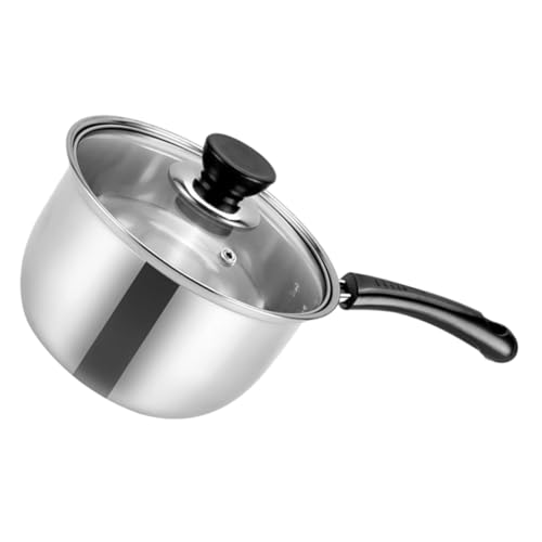 KICHOUSE olla de sopa de acero inoxidable cacerola con tapa tapas cacerolas sartenes antiadherentes sartén antiadherente invernaderos ollas cacerola con asa cacerola de fideos el plastico