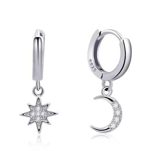 Watforsh 925 Sterling Silver Huggie Hoop Earrings