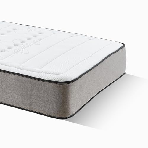 MAXCOLCHON Colchón viscoelástico Gel Sport, Alta firmeza y transpirabilidad con Tratamiento antiácaros. 27 cm de Altura. (200x200)