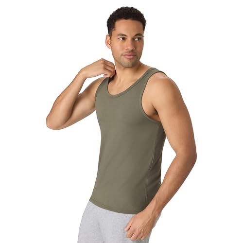 Image of Hanes Mens Originals Tri-Blend Tank Top, Lightweight Tanks for Men, Sleeveless Tank Shirt