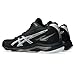 ASICS Men's Netburner Ballistic FlyteFoam 4 Mid Top Volleyball Shoes, 12, Black/White