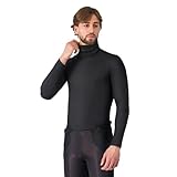 CASTELLI Men’s Flanders 2 High Neck Warmer Baselayer, Warm Cycling Apparel with Neck Warmer for Cold Road Cycle & Bike Rides - Black - Large