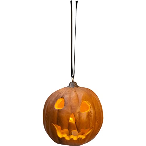 Image of Trick Or Treat Studios Holiday Horrors Halloween 1978 Pumpkin Light Up Ornament