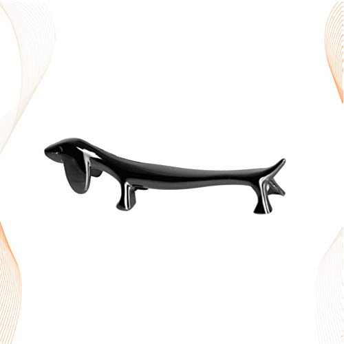 Suporte de descanso de pauzinhos pretos Cabilock em forma de pauzinhos de animais em forma de dachsh